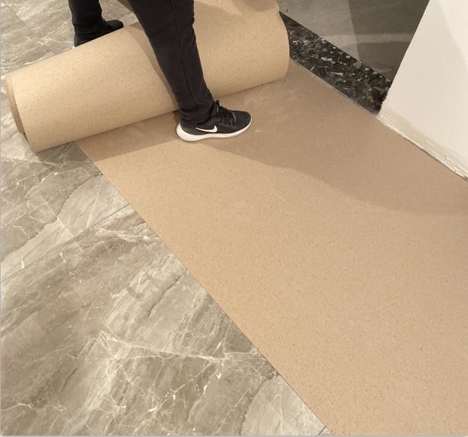 Strong Durable Building Floor Protection Paper Roll To For Finished Surface